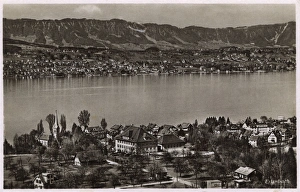Images Dated 24th March 2017: Erlenbach, Switzerland on Lake Zurich (Zurichsee)