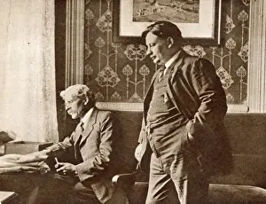 Ramsay Prints: Ernest Bevin with Ramsay Macdonald at the time he supported the dockers claims for a