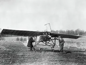 Maund Collection: Ernest Maund Early Aviator / Pilot with His Monoplane in?