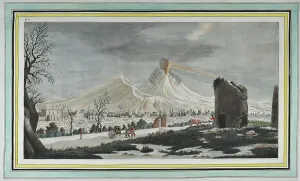 Campi Prints: Eruption of lava from the crater of Mount Vesuvius