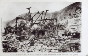 Twisted Prints: Eruption of Mt. Pelee - Devastation at Saint-Pierre