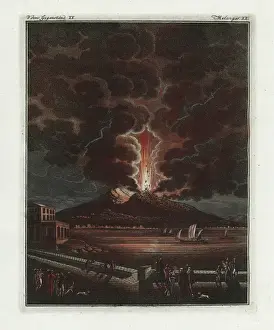 Volcano Prints: The eruption of Mt Vesuvius in 1794