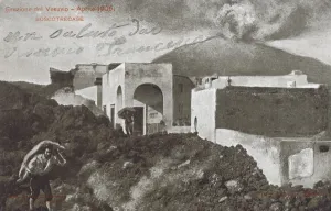 Fleeing Prints: Eruption of Vesuvius