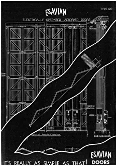 Hangar Prints: Esavian Electrically Operated Folding & Sliding Hangar Doors