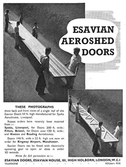 Hangar Prints: Esavian Folding & Sliding Aeroshed Hangar Doors - Speke