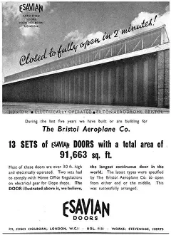 Hangars Prints: Esavian Folding & Sliding Doors For Aircraft Hangars- Filton