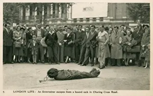 On Lookers Prints: Escapologist - Charing Cross Road, London