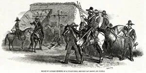 Puebla Gallery: Escort of Cavalry resting 1847