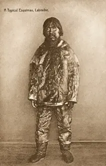 Pelt Prints: Eskimo man - Labrador, Canada