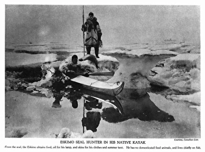 Seals Gallery: Eskimo seal hunter