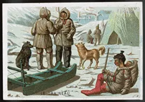 Eskimos Prints: Eskimos Sledge
