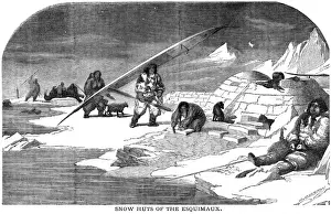 Waits Prints: Eskimos Winter Homes