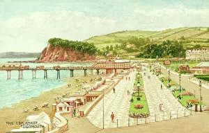 Teignmouth Prints: Esplanade at Teignmouth, Devon