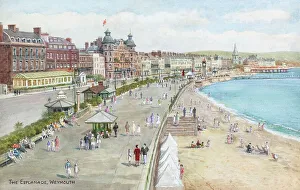 Esplanade Prints: Esplanade at Weymouth, Dorset