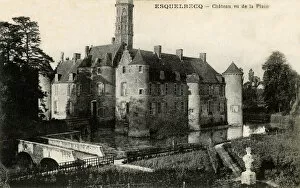 Moat Gallery: Esquelbecq, France - castle viewed from the town square