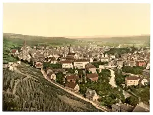 Forest Prints: Esslingen seen from Dreikaiserfallsen, Black Forest, Baden