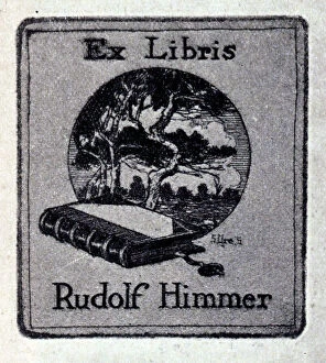 Rudolf Collection: Etched Bookplate Design