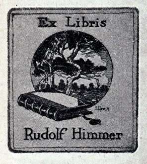 Infront Prints: Etched Bookplate Design