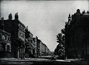 1767 Prints: Etching of Harley Street, in Marylebone