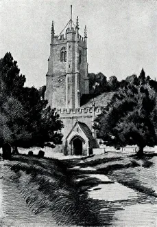 Remaining Prints: Etching showing St. James Church