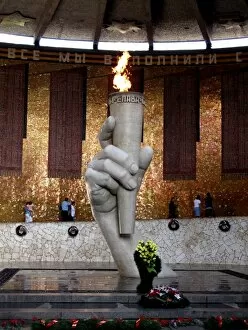 Images Dated 29th September 2010: Eternal Flame at Battle of Stalingrad Memorial