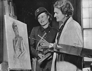 Images Dated 19th September 2017: Ethel Gabain and a sitter