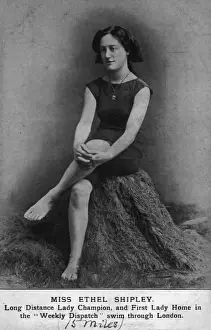 Crossed Prints: Ethel Shipley, long distance champion swimmer