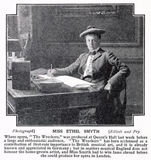 Personalities Collection: Ethel Smyth (1858 - 1944), English composer and a member of the women's suffrage movement