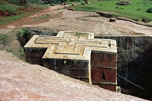 Unesco Collection: Ethiopia, Lalibela. The Church of St. George (Bete Giyorgis)
