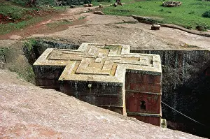 Eighth Prints: Ethiopia, Lalibela. The Church of St. George (Bete Giyorgis)