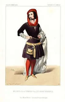 Alexandre Prints: Etienne Melingue as Fernand in Les Amans de Murcie, 1844