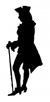 Images Dated 3rd November 2011: Etienne de Silhouette - Full-length silhouette portrait