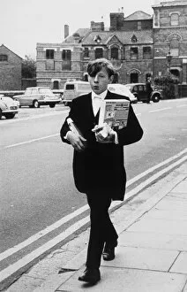 Images Dated 12th March 2012: Eton Boy in Street 1950S