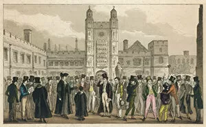 1820s Collection: Eton College courtyard