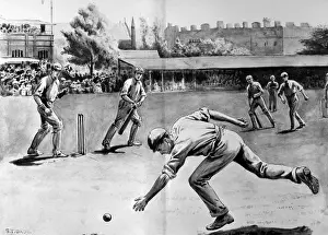 Batsman Prints: The Eton vs. Harrow Cricket Match, 1897