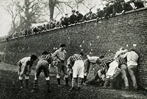 Tops Prints: Eton Wall Game, Collegers v Oppidans