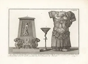 Chimera Prints: Etruscan altar, Imperial Roman cuirass and Greek cup