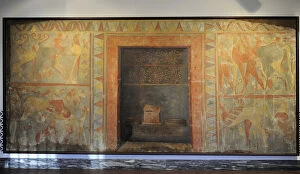 Etruria Gallery: Etruscan Art. Veji, the Campana Tomb. Copy of tomb painting
