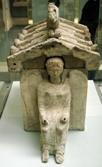 Fierce Collection: Etruscan cinerary urn. 425-350 BC