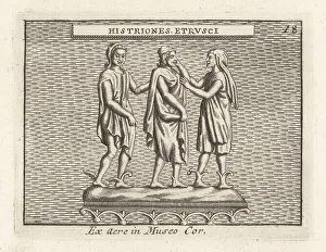 Ridolfino Venuti Prints: Etruscan mimes or actors in winged boots