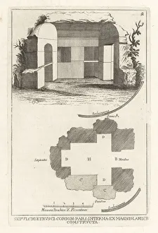 Ridolfino Venuti Prints: Etruscan tomb in Cortona, Italy