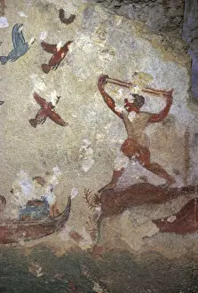Etruscan Prints: Etruscan Tomb Painting Tarquinia