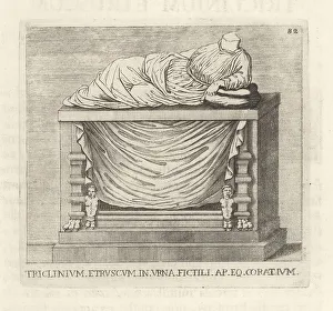 Ridolfino Venuti Prints: Etruscan triclinium or dining room