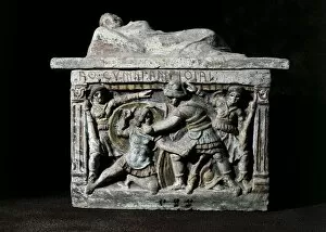 Terra Gallery: Etruscan urn.. Terracotta
