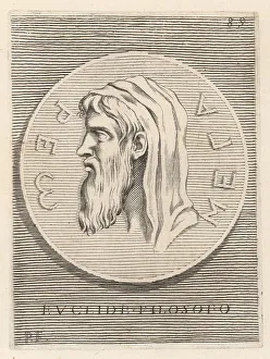 Orator Prints: Euclid of Megara, Greek socratic philosopher, c.435-365 BC