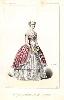 Bayard Collection: Eugenie Doche as Mathilde in Le Gant et l Eventail