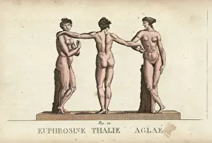 Euphrosyne Prints: Euphrosyne, Thalia and Aglaea, the three graces