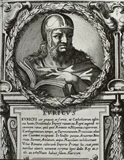 Visigoths Prints: EURIC (420-484). King of the Visigoths (466-484)