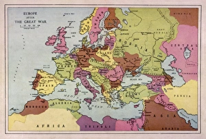 Europe Gallery: Europe Map C1918