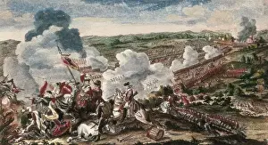 Bowles Prints: Europe. Seven Years War. Battle of Newmark in